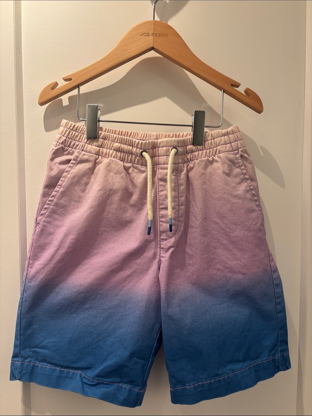 GAP Pink to Blue Ombre Drawstring Athletic Shorts
